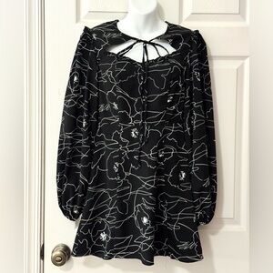 Lulus Balloon Sleeve Mini Dress XS